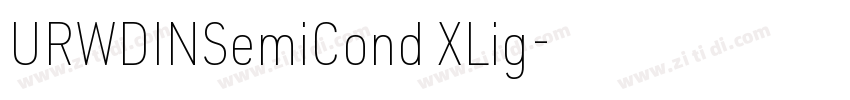 URWDINSemiCond XLig字体转换